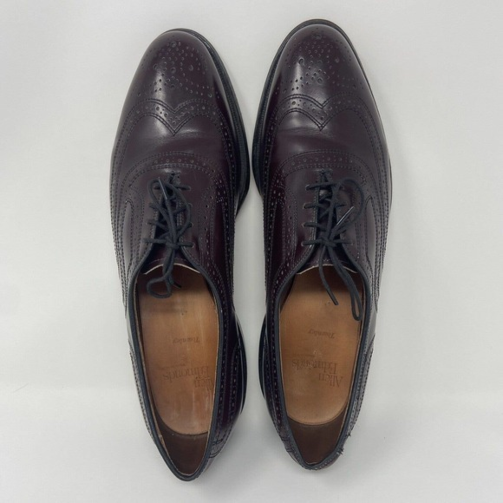 Allen Edmonds Townley Burgundy Leather Wingtip Dress Shoe 4777 Size‎ 9